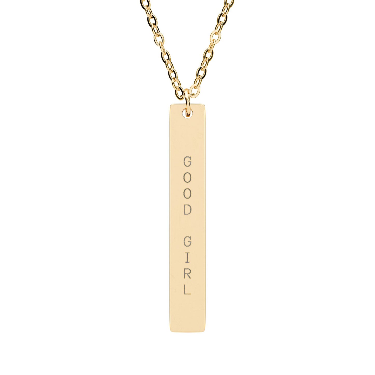GOOD GIRL Engraved Pendant