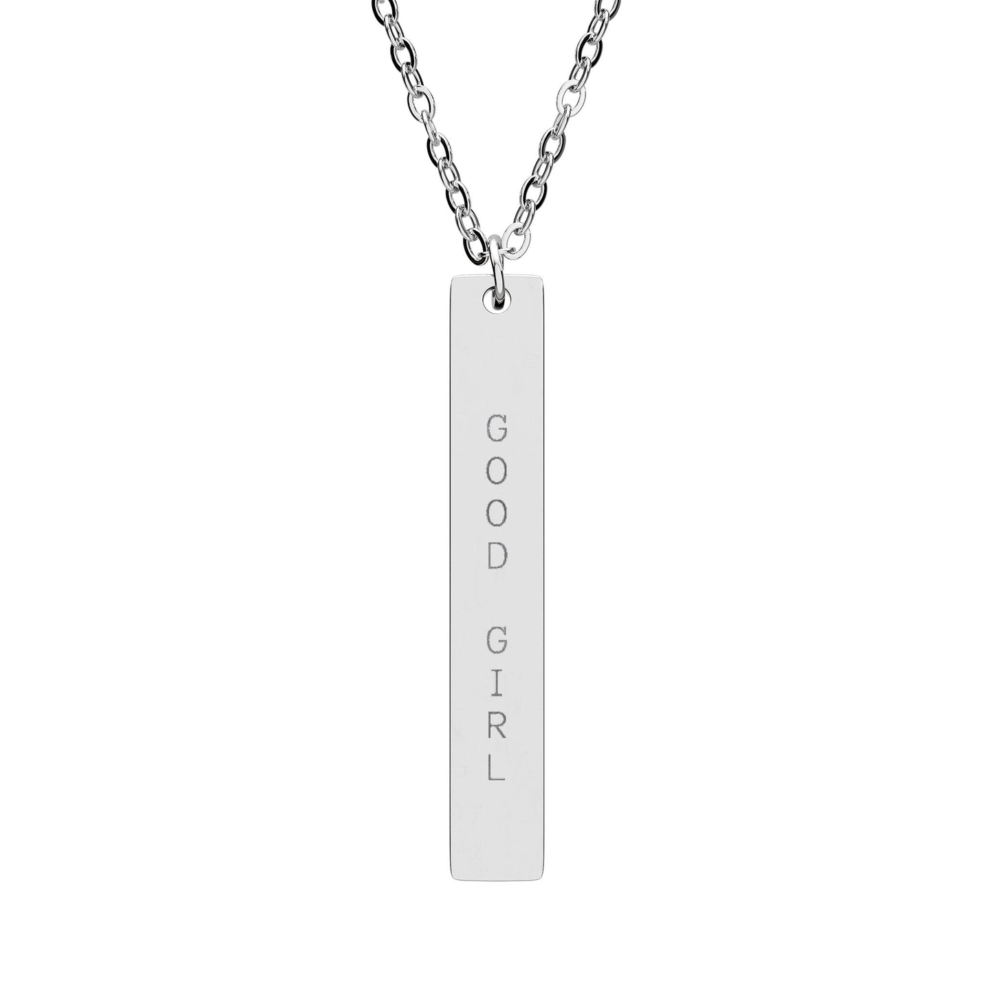 GOOD GIRL Engraved Pendant