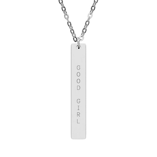 GOOD GIRL Engraved Pendant