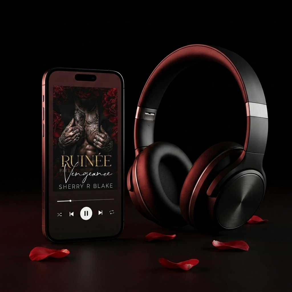 Ruinée par la Vengeance livre audio - dark mafia romance editorial photo - Sherry Blake