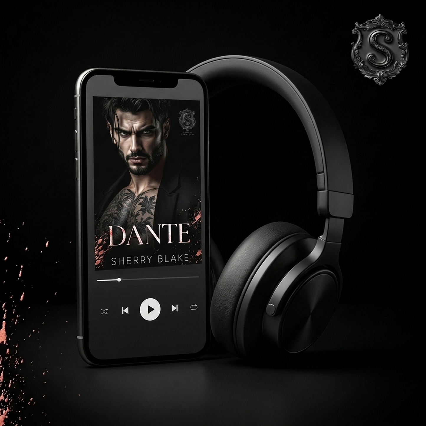 Dante by Sherry Blake – audiobook cover, Sartori Syndicate dark mafia romance (Book 6)