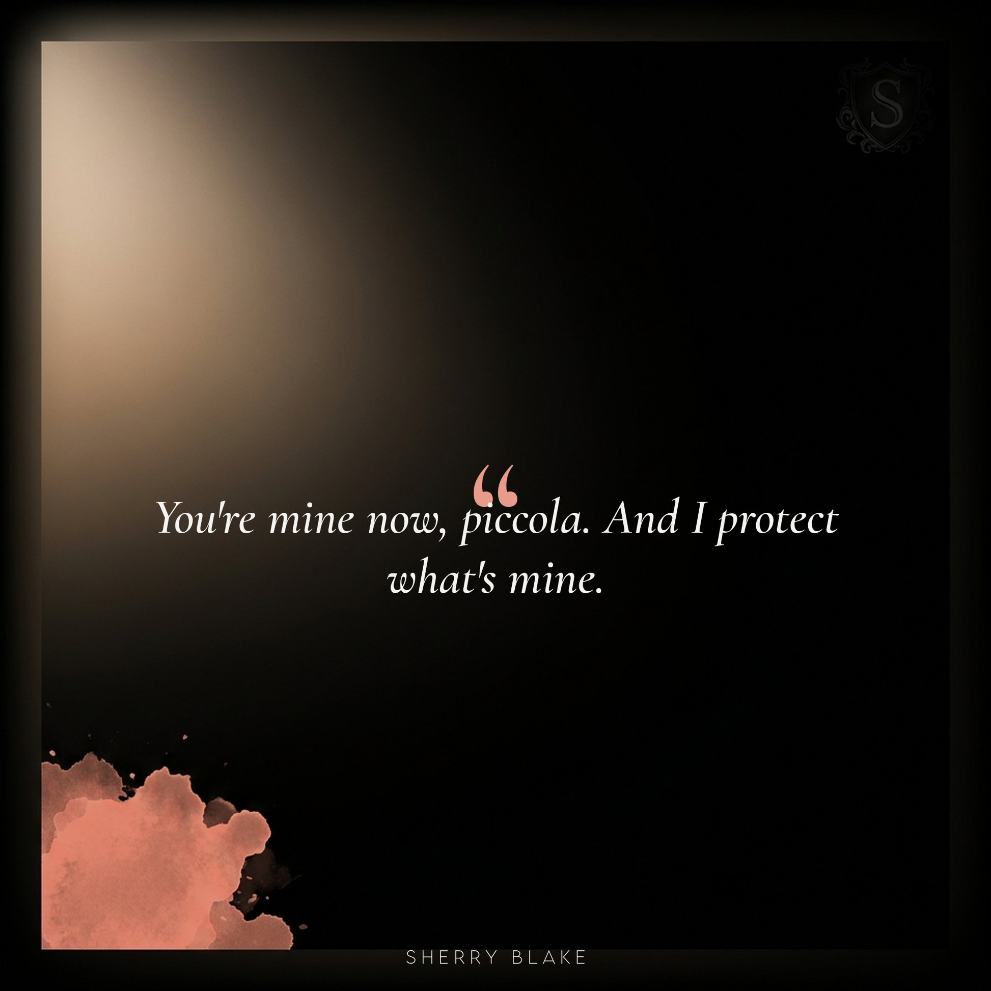 Lorenzo – Sherry Blake: “You're mine now, piccola. And I protect what's mine.” | Sartori Syndicate dark mafia romance