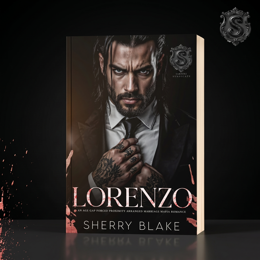 Lorenzo by Sherry Blake – paperback cover, Sartori Syndicate dark mafia romance (Book 2)