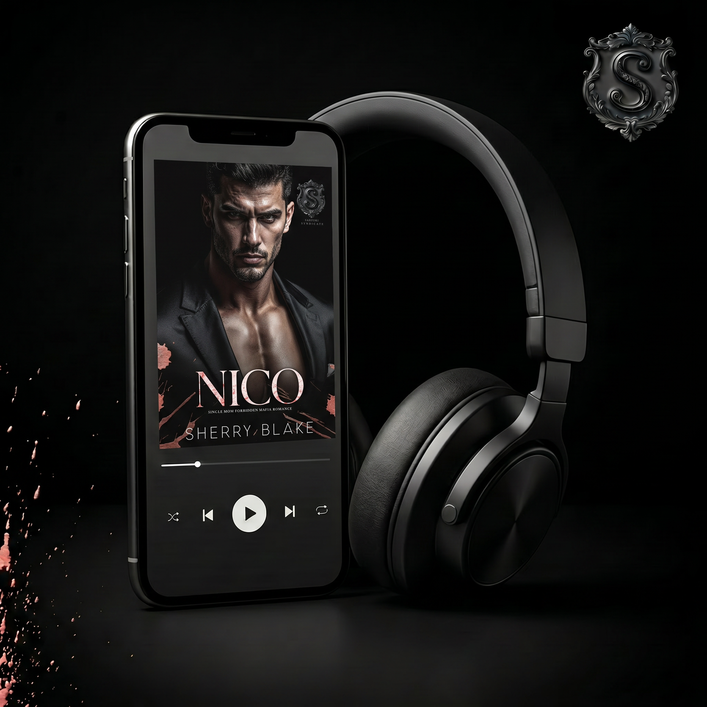 Nico by Sherry Blake – audiobook cover, Sartori Syndicate dark mafia romance (Book 3)