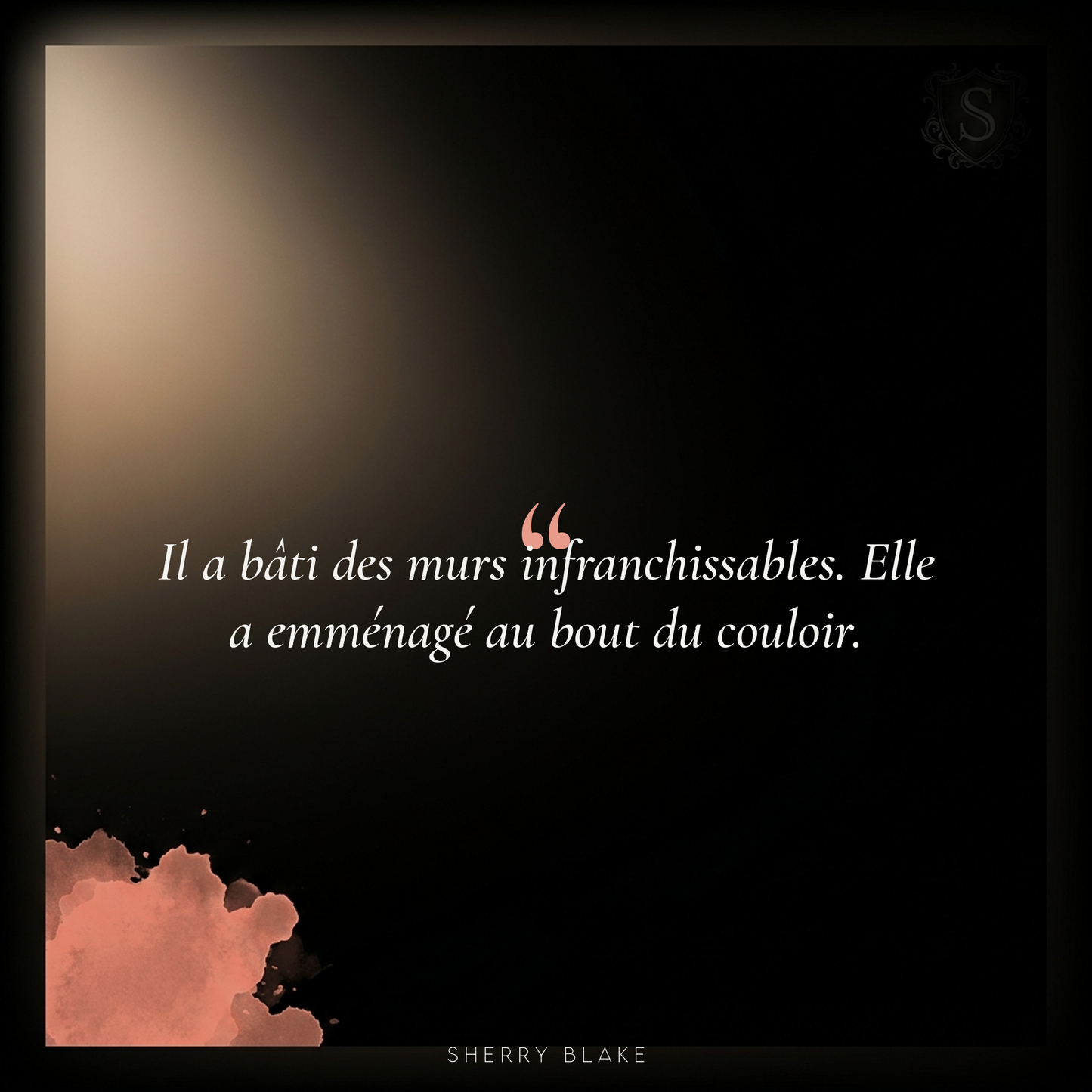 Nico – Sherry Blake: “Il a bâti des murs infranchissables. Elle a emménagé au bout du couloir.” | Sartori Syndicate, romance mafia sombre