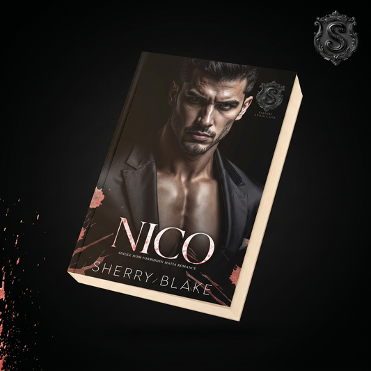Nico by Sherry Blake – paperback cover, Sartori Syndicate dark mafia romance (Book 3)