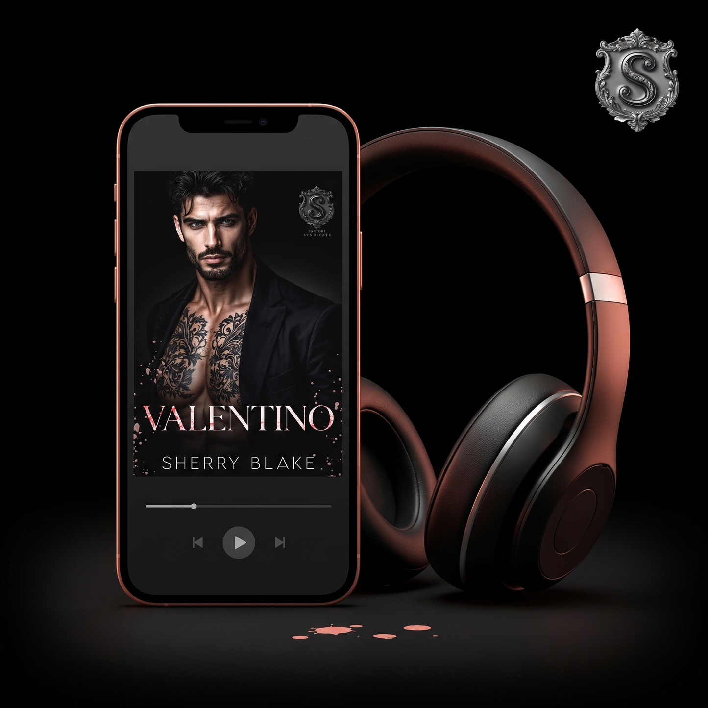 Valentino by Sherry Blake – audiobook, Sartori Syndicate dark mafia romance (Book 7)